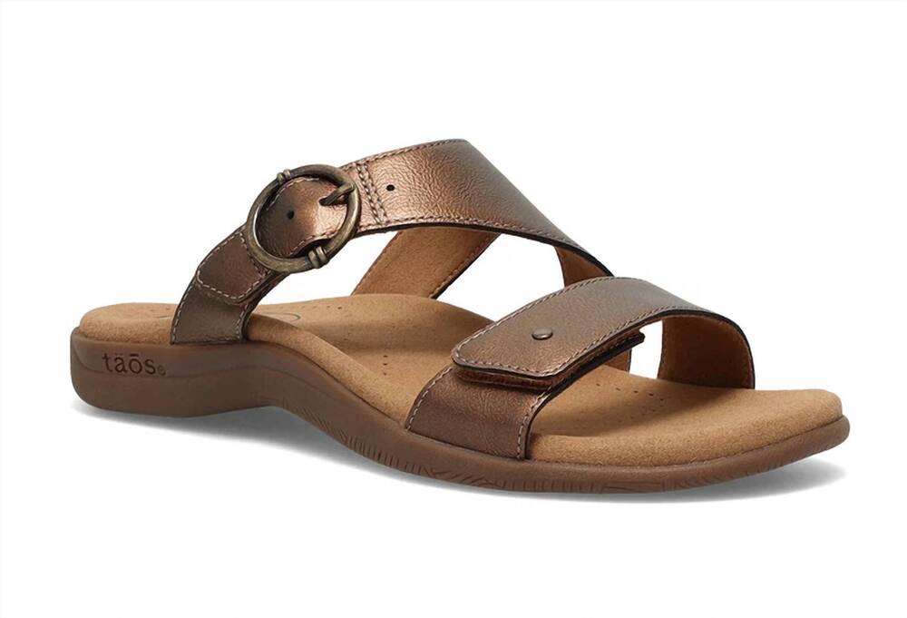 NEW TAOS women's westside sandal in bronze